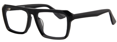 Safari Men Afro Motif Eyeglasses: Tolu - Black - SpecSMART Eye Clinic (Diagonal View)